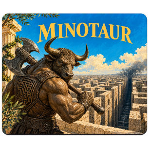 Tapis De Souris Minotaure, Monstre de Fantasy Gothique