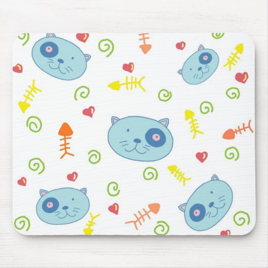 Tapis De Souris Minous Mousepad de Handrawn (Devant)
