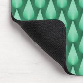 Tapis De Souris Mint Vert éblouissant Raindrops Mousepad (Coin)