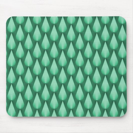 Tapis De Souris Mint Vert éblouissant Raindrops Mousepad (Devant)