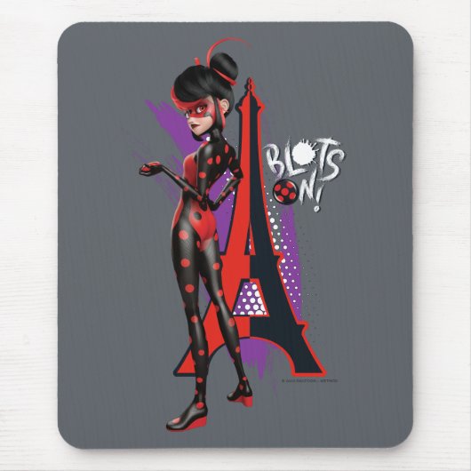 Tapis De Souris Miraculeux Shadybug Re-verse Blots On! (Devant)