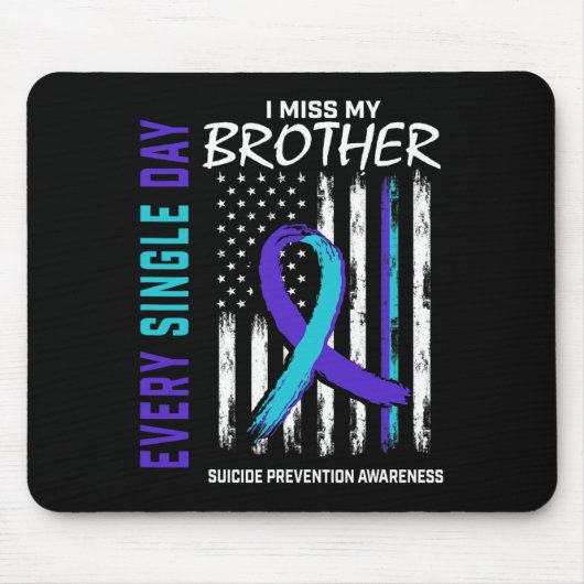 Tapis De Souris Miss Mon Frère Prévention du Suicide Ameri (Devant)