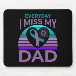 Tapis De Souris Miss Mon Père Coeur Tournesol Suicide Sensibilisat