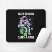 Tapis De Souris Mission spatiale astronaute Attraper une étoile (Avec souris)