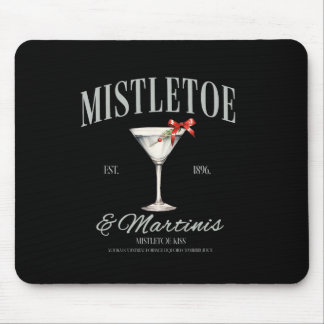 Tapis De Souris Mistletoe Et Martinis Tail Christmas Espresso Mar