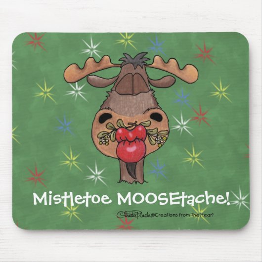 Tapis De Souris Mistletoe MOOSEtache (Devant)