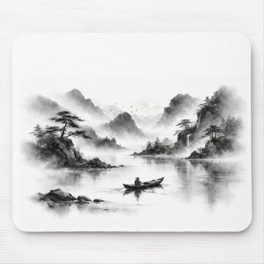 Tapis De Souris Misty Lake Mousepad (Devant)