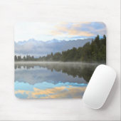 Tapis De Souris Misty Lake Trees Reflection Tranquil Nature Photo (Avec souris)