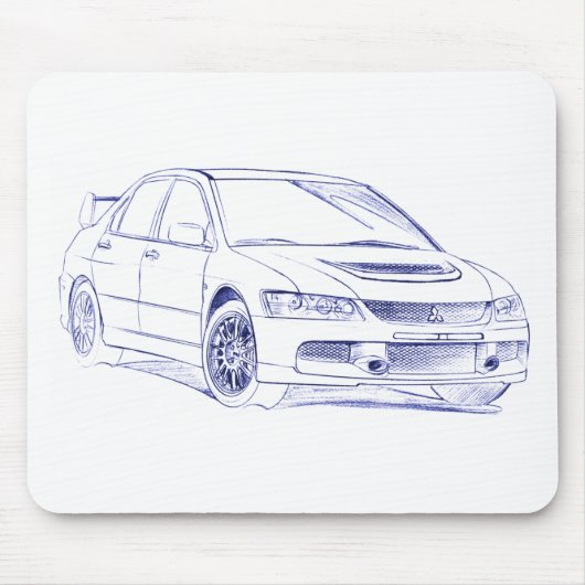 Tapis De Souris MIT Lancer Evo IX (Devant)