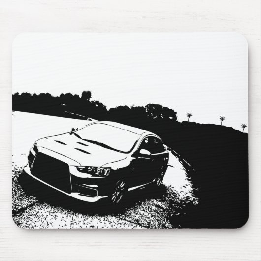 Tapis De Souris Mitsubishi Lancer Evo X (Devant)