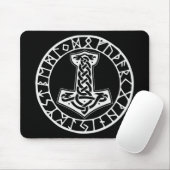 Tapis De Souris Mjölnir Thor’s Hammer 0022 #USAPatriotGraphics © (Avec souris)