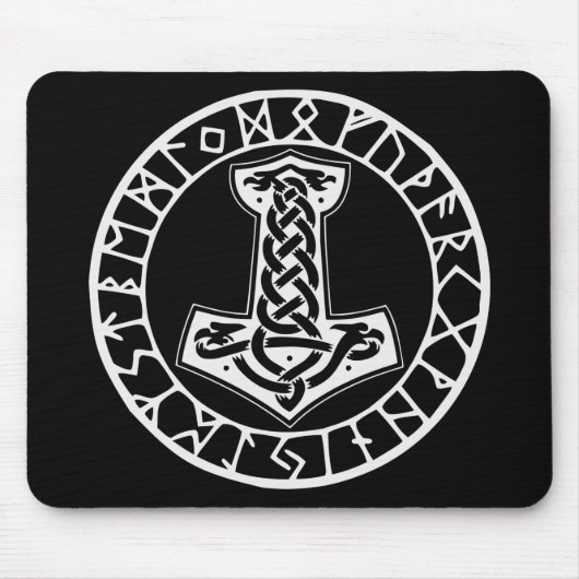 Tapis De Souris Mjölnir Thor’s Hammer 0022 #USAPatriotGraphics © (Devant)