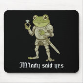 Tapis De Souris M'lady Said Yes Funny Frog Couple Matching (Devant)