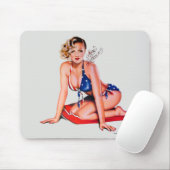 Tapis De Souris Mlle Behavin'Pinup Mousepad (Avec souris)