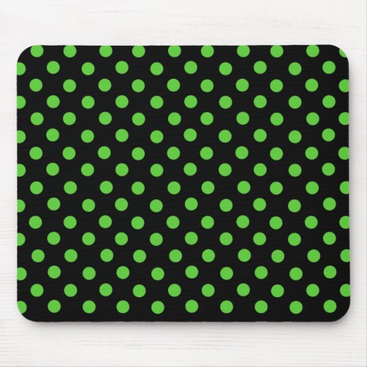 Tapis De Souris Mme Cookies Green Spot Polka Dot Mousepad (Devant)