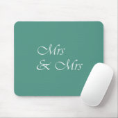 Tapis De Souris Mme et Mme Typographie (Avec souris)