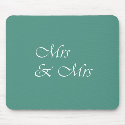 Tapis De Souris Mme et Mme Typographie (Devant)