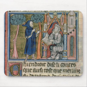 Tapis De Souris Mme la vue 95 f.268 MERLIN dicte l'histoire à