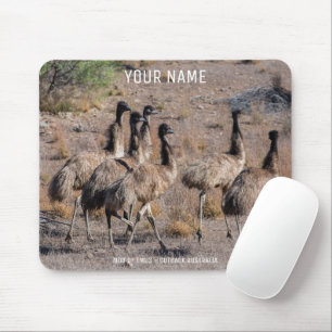 Tapis De Souris Mob d'Emus Outback Australie Animaux