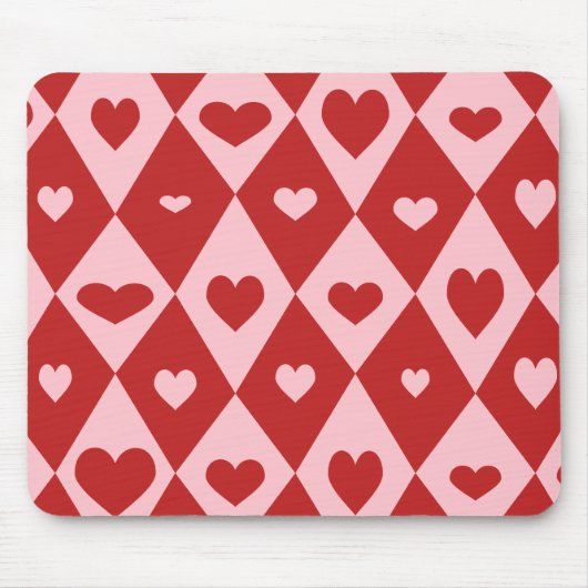 Tapis De Souris Mod Cœurs de la Saint-Valentin (Devant)