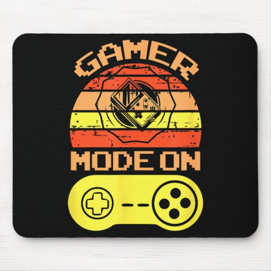 Tapis De Souris Mode de jeu activé Citations de jeu drôles Cadeau  (Devant)