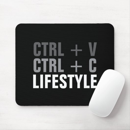 Tapis De Souris Mode de vie CTRL + C, CTRL + V (Avec souris)