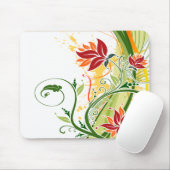 Tapis De Souris Mode florale 1 Mousepad (Avec souris)
