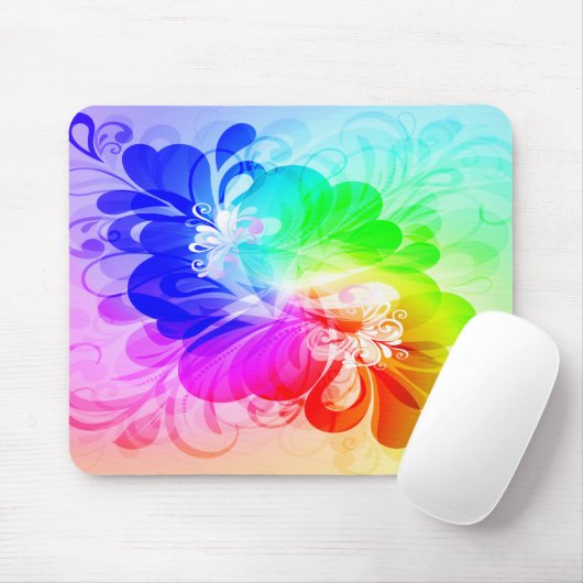 Tapis De Souris Mode florale 5 Mousepad (Avec souris)
