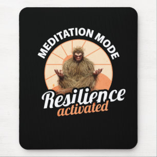Tapis De Souris Mode Méditation Bigfoot Résilience Activée