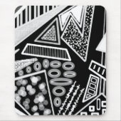 Tapis De Souris Mode piste noir et blanc 2022 Inspiré (Devant)