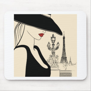 Tapis De Souris Mode vintage chique à Paris