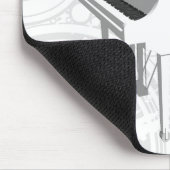 Tapis De Souris modèle 3D : Piano à queue blanc : Mousepad (Coin)