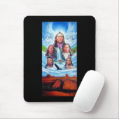 Tapis De Souris Modèle amérindien des chefs indiens (Avec souris)