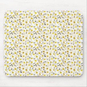 Tapis De Souris Modèle blanc jaune moderne et élégant