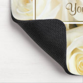 Tapis De Souris Modèle blanc Rose Elegance (Coin)