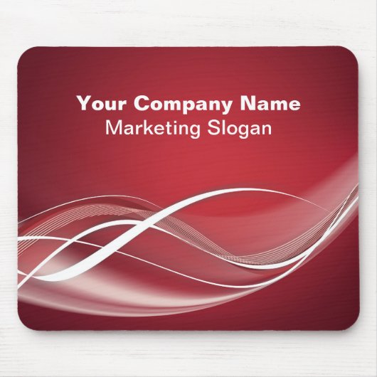 Tapis De Souris Modèle blanc rouge de Mousepad (Devant)