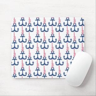 Tapis De Souris Modèle d'ancre vintage Ahoy.