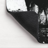 Tapis De Souris Modèle d'art de la Pop Cheval Noir & Blanc (Coin)