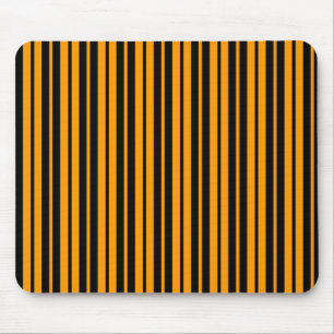 Tapis De Souris Modèle de bande verticale orange noir