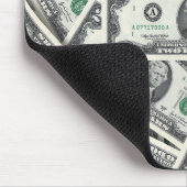 Tapis De Souris Modèle de billet de 2 dollars (Coin)