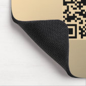 Tapis De Souris Modèle de code QR instantanément modifiable | Faux (Coin)