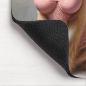 Tapis De Souris Modèle de lingerie Golden Retriever (Coin)