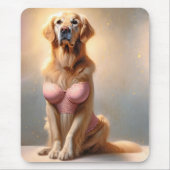 Tapis De Souris Modèle de lingerie Golden Retriever (Devant)