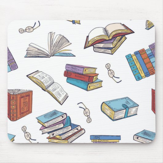 Tapis De Souris Modèle de livre (Devant)