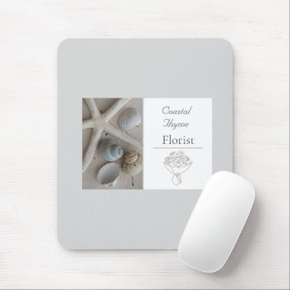 Tapis De Souris Modèle de logo de fleuriste côtier éditable
