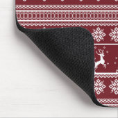 Tapis De Souris Modèle de pull de Noël pour Rennes (Coin)