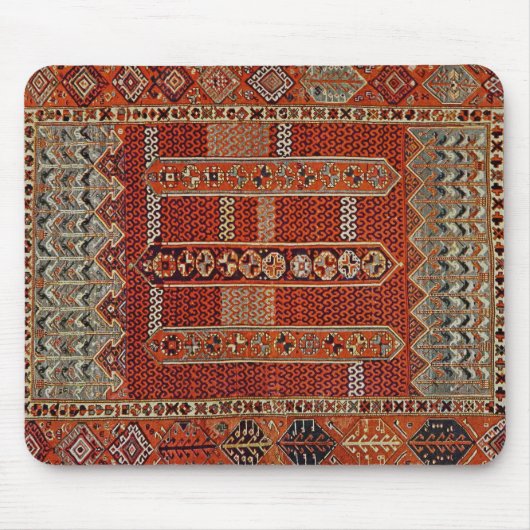 Tapis De Souris Modèle de tapis oriental en orange (Devant)