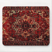 Tapis De Souris Modèle de tapis oriental en rouge foncé (Devant)