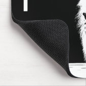 Tapis De Souris Modèle de tête de pop noir blanc tendance (Coin)