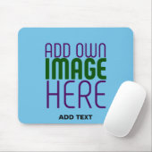 TAPIS DE SOURIS MODELE DE TEXTE D'IMAGE BLEU CIELO SWAG ÉDITABLE M (Avec souris)